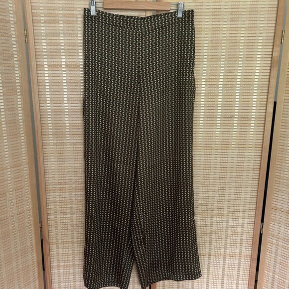 Banana Republic Geometric Patterned Wide-Leg Pants - Picture 1 of 8